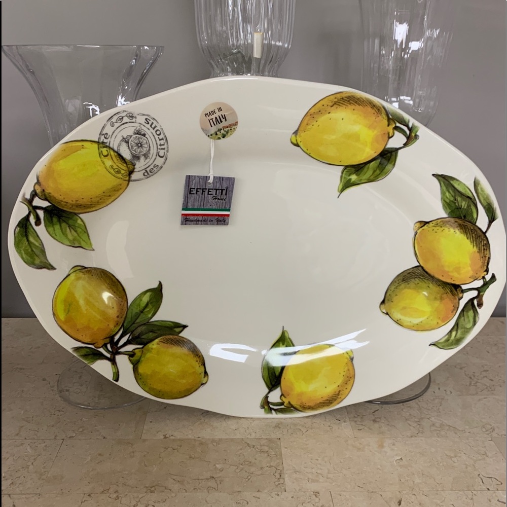 Effetti Home Lemons large Oval Platter - Italy